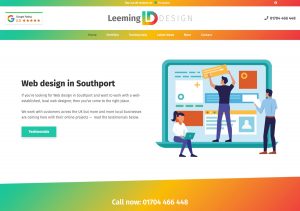 Website design in Southport by Leeming design